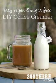 This homemade creamer with an amaretto flavor will stay fresh in your refrigerator in an airtight container for about a week. Southern In Law Recipe Easy Vegan Diy Coffee Creamer Or Sweet Cream