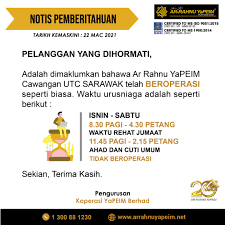 Moovit membantu anda dapatkan cara terunggul untuk ke kuala selangor new town bus station dengan panduan langkah demi langkah dari stesen dan hentian pengangkutan awam terdekat. Pengoperasian Semula Ar Rahnu Yapeim Cawangan Utc Sarawak Ar Rahnu Yapeim Arrahnu Yapeim Pajak Gadai Islam Ar Rahnu Yapeim