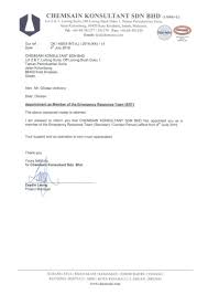 All formats available for pc, mac, ebook readers and other mobile devices. Letter Of Appointment Chemsain Konsultant Sdn Bhd Member Of The