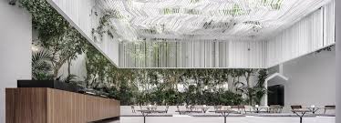 Kois Associated Architects Hang Sculptural Ceiling Canopy Over Museum Cafe In Athens Museum Cafe Museum Interior Bedroom Interior Design Modern