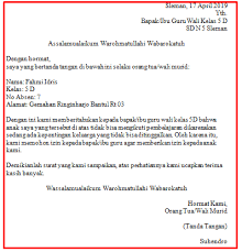Hormat kami, orang tua/wali murid ahmad zaenuri. Contoh Surat Izin Tidak Masuk Sekolah Karena Keperluan Keluarga Dalam Bahasa Inggris Download Kumpulan Gambar