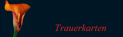 Stilvolle Trauer Postkarten Und Doppelkarten