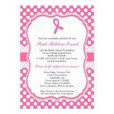 Pink Ribbon Fundraising Event Invitation Zazzle Com Event Invitation Fun Fundraisers Charity Work Ideas