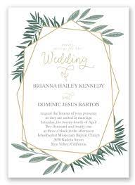 Opulent Lines Wedding Invitation By Invitations By David S Bridal Features Geometric Shapes And Desain Undangan Perkawinan Kartu Pernikahan Undangan Perkawinan
