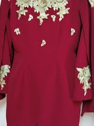 Tutorial membungkus kado dengan hiasan bunga kertas. Tp 527007 Baju Kurung Moden Lengan Bercape Baju Kurung Moden From Tukang Jahit 527 Mybaju