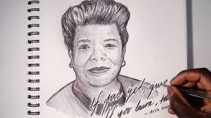 Sketching Maya Angelou Poet Sketch Sunday Maya Angelou Youtube Videos Poet