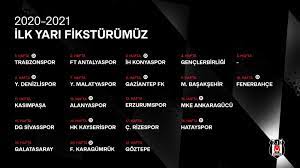 Spor toto süper lig'de 31. Iste Besiktas In Super Lig 2020 2021 Sezonu Ilk Yari Fiksturu Fotomac