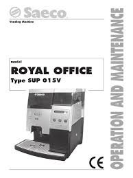 Pur dispensers include a pur filter, certified to reduce 2x more chemical contaminants than the brita's® leading pitcher filter¹. Saeco Royal Office User Manual Power Supply Coffee