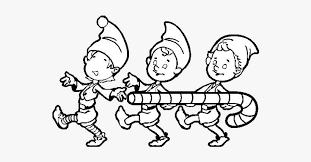 Christmas coloring pages are fun, but they also help kids develop many important skills. Three Christmas Elves Coloring Page Christmas Elves Colouring Pages Png Image Transparent Png Free Download On Seekpng