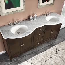 double sink vanity carrara white marble
