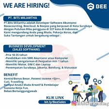 Lowongan Kerja Business Development Pt Bits Miliartha Bandung Oktober 2019 Business Bandung