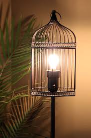 Birdcage Floor Lamp Etsy Wood Lamp Shade Vintage Floor Lamp Repurposed Lamp