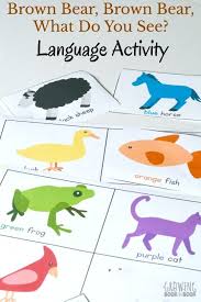 Brown Bear Brown Bear What Do You See Lesson Plans Preschool Brown Bear Brown Bear Printable Language Activity Language Activities Preschool Language Activities Communication And Language Activities