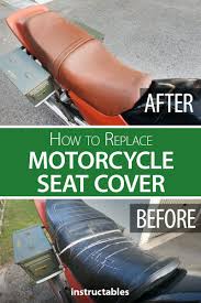 How To Replace Motorcycle Seat Cover Motorcycle Seats Seat Cover Motorcycle