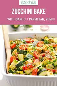 Healthy Zucchini Bake Recipe With Tomatoes Dried Herbs Parmesan Cheese And Garlic Serve As A Side Zucc Zucchini Recipes Healthy Zucchini Side Dishes Recipes
