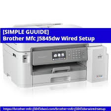 Most of the time, print drivers install automatically with your device. Simple Guuide Brother Mfc J5845dw Wired Setup Brother Mfc Brother Printers Brother
