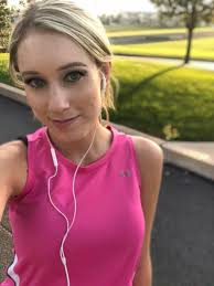 Sporting #pink athletic attire this evening for #BreastCancer Awareness  Month. There are so many organizations working to end #BreastCancer. If  you'd like to donate to the nonprofit organization, Susan G. Komen, which