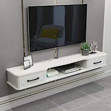 Headphones can be great for a shared bedroom, for someone who's hard of hearing or for a gamer. Wall Mounted Tv Cabinet Tv Shelf Bedroom Living Room Wall Shelf Floating Shelf Multimedia Storage Shelf Multifunctional Storage Cabinet Tv Stand Color White Size 1 1m Amazon Co Uk Electronics Photo