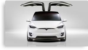 Tesla Model X Canvas Print Tesla Model X Tesla Model Tesla