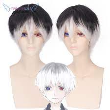Tokyo ghoul is a japanese dark fantasy manga series written and illustrated by sui ishida. Cos Perucke Tokyo Ghoul Kaneki Ken Schwarz Weiss Farbverlauf Anime Perucke Buy Kaneki Ken Perucke Tokyo Ghou Perucke Anime Perucke Product On Alibaba Com