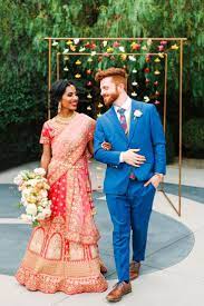 Colorful Indian Fusion Wedding At The Fig House By Mary Costa Indian Fusion Wedding Fusion Wedding Wedding Los Angeles