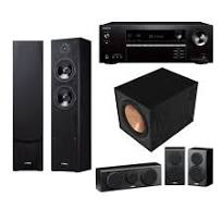 Advanced high-performance home theater package with innovative technologies  from Onkyo, Yamaha and Klipsch