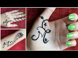 This m letter tattoo design is made across the forearm and has a heart and a heartbeat coming through it. Beautiful M Letter Mehndi Tattoos Requested Designs Youtube