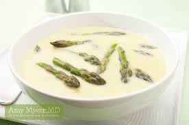 Organic Asparagus Soup With Creamy Coconut Milk Amy Myers Md Recipe Asparagus Soup Asparagus Dairy Free Soup