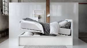 White Malm Bed With Storage Space In The Bed Frame Ikea Bedroom Design Ikea Bedroom Ikea Bedroom Dressers