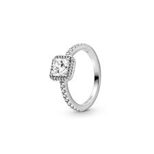 Pandora is known for its customizable charm bracelets, designer rings, necklaces and (now discontinued) watches. Pandora Square Sparkle Halo Ring Size 60