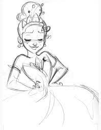 tiana steve thompson desenhos a lapis da disney princesas originais esbocos coloriage de football