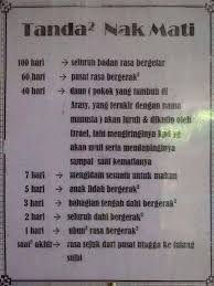 Daun dengan nama orang yang akan mati di arash akan jatuh dan malaikat maut pun datang kepada orang dengan nama tersebut lalu mendampinginya sehingga saat kematiannya. Facebook
