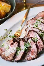 Peppered Fillet Of Beef With Mustard Thyme And Brandy Sauce Recipe Recipe Dinner Recepies Stuffed Peppers Best Prime Rib Recipe