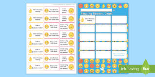 Emoji Themed Reading Sticker Reward Chart Y1 Home Readers