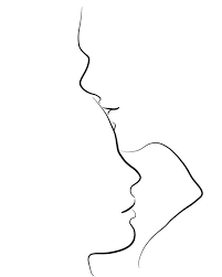 Forehead Kiss Wallpaper Line Art Drawings Art Drawings Kiss Art