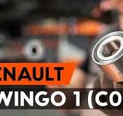 How to change rear wheel bearing / rear hub bearing on RENAULT TWINGO 1  (C06) [TUTORIAL AUTODOC]