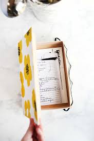 We are drooling over the black and white polka dot design. Diy Recipe Card Box Printable Templates A Beautiful Mess