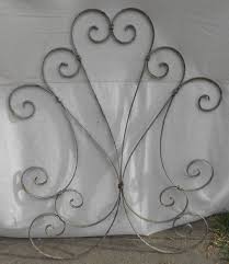 This screen door grille is a touch of vintage, old florida style! Vintage Wrought Iron Screen Door Protector Decorative Metal Grille Chippy Paint Screen Door Protector Screen Door Decor