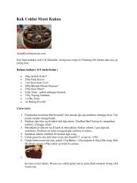 Disini kami kongsikan resepi kek coklat moist kukus leleh yang boleh anda hasilkan dirumah. Kek Coklat Moist Kukus