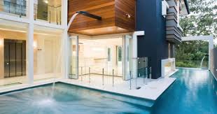 Make A Splash 50 Spectacular Pool Waterfalls And Water Features Architect Design Pool Water Features Swimming Pools Backyard Inground
