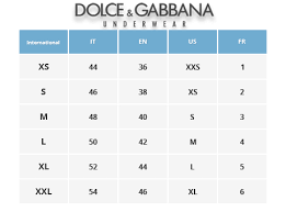 Dolce And Gabbana Size Chart Mens Best Picture Of Chart