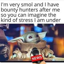 Baby Yoda Memes On Instagram Babyyoda Babyyodamemes Starwars Starwarsmemes Yoda Yodamemes Themandalorian Themandaloria In 2020 Star Wars Memes Yoda Meme Yoda
