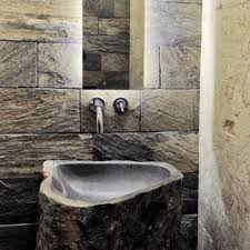 Other options include small pedestal sinks. 75 Beautiful Rustic Powder Room With A Pedestal Sink Pictures Ideas July 2021 Houzz