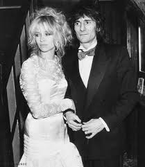 Jo And Ron Wood S Wedding 1985 Rolling Stones Celebrities Ron Woods