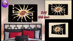 Amazing Diy Wall Decor Idea From Cardboard Wall Hanging Craft Best Out Of Waste Fashion Pixies Y Diy Wall Wall Hanging Crafts Candle Holders Wall Decor