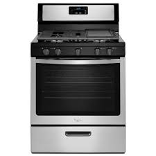 Whirlpool 5 1 Cu Ft Gas Range In Stainless Steel Wfg505m0bs The Home Depot In 2020 Gas Range Stainless Steel Range Gas Stove