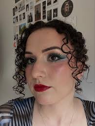 When bestie thrifts you a dress you gotta do a makeup look to match (thank  you @kstrbac 🥺👉👈)