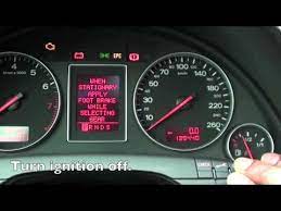 2002 Audi A4 S4 Maintenance Light Reset Instructions Audi A4 Audi Instruction