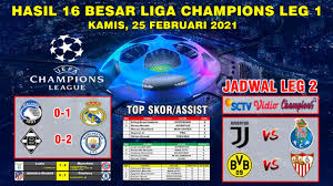 Get the latest uefa champions league news, fixtures, results and more direct from sky sports. Hasil Liga Champion Tadi Malam 16 Besar Leg 1 Atalanta Vs Real Madrid Uefa Champions League 2021 Youtube