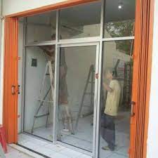 Harga pintu kaca tempered di atas kami rangkum dari berbagai sumber. Jual Shop Front Pintu Kaca Toko Kota Bekasi Royal Inti Aluminium Tokopedia